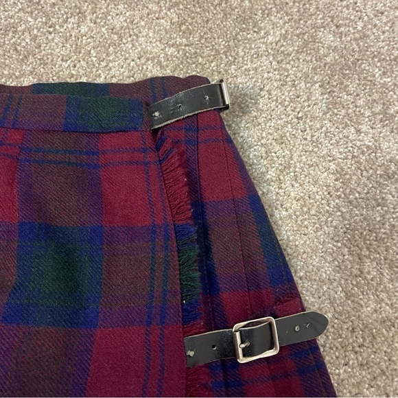 Balmoral Kilt Pleat Tartan Skirt Vintage Wool Made in Scotland - Picture 9 of 11